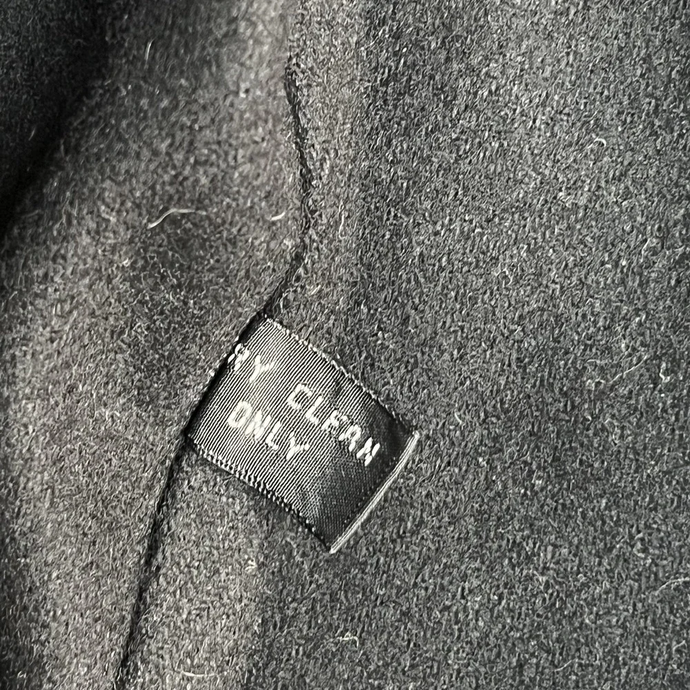 Vintage London Fog Coat Womens 4 Petite Gray Check Long Trench Lined Raincoat - Picture 6 of 10